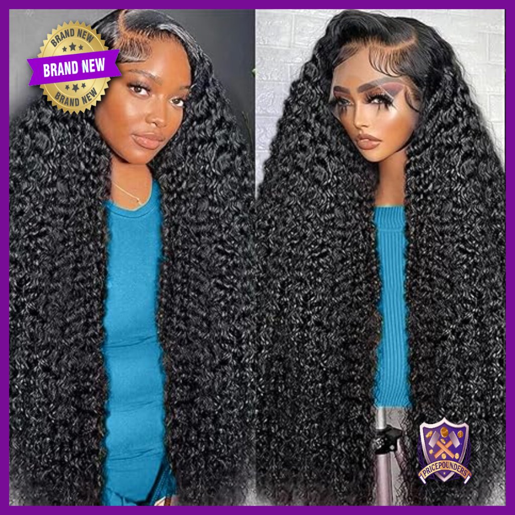 30 Inch Deep Wave Lace Front Wig Human Hair 13x6 Hd Pre Plucked